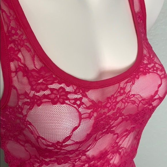 Mesh Lace Racer Back Tank - Picture 4 of 5